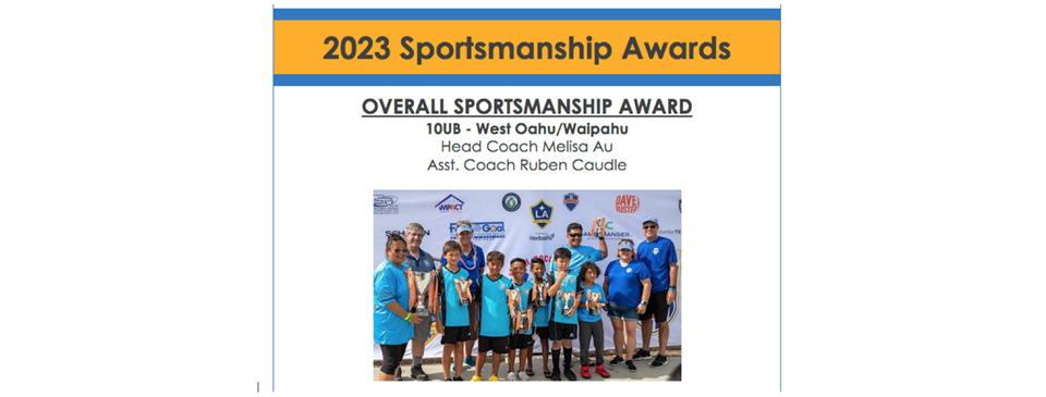 Overall Sportsmanship - National Games