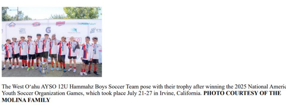 2025 National Games Champions